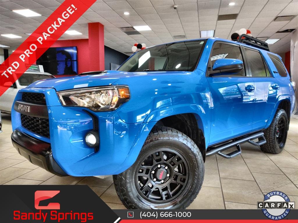 there are 14 customized Voodoo Blue 5th generation Toyota 4Runners that have been modified specifically for overlanding and off-roading activities.